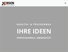 Tablet Screenshot of jansen-ausbau.de